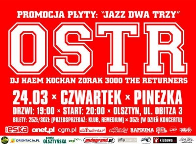 O.S.T.R. & DJ Haem w Olsztynie!