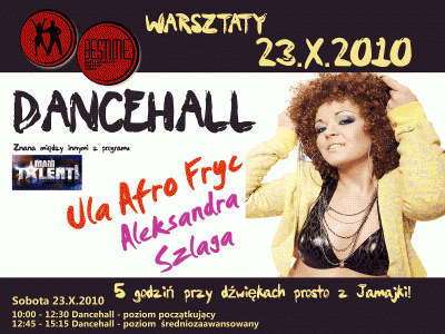 Warsztaty DANCEHALL po raz pierwszy w BESTIME! –  Ula Afro Fryc i Aleksandra Szlaga