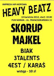Heavy Beatz: Skorup, Majkel, Biak, 4est/Karaś, 3Talents w Noranie