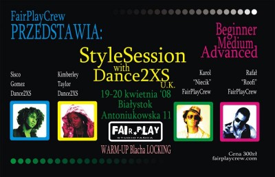 Warsztaty taneczne: Stylesession with Dance2XS & FairPlayCrew