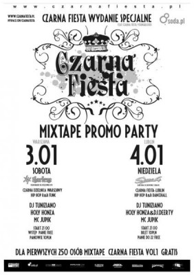CZARNA FIESTA MIXTAPE PROMO PARTY - DJ Tuniziano DJ Honza MC Jupik