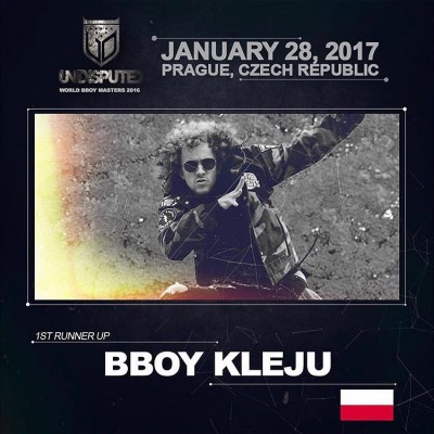 BBoy Kleju będzie reprezentował Polskę w finałach zawodów Undisputed 