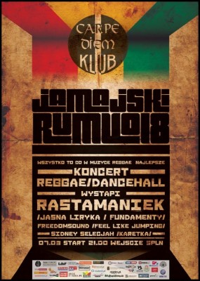 Jamajski Rum 8 - koncert reggae/dancehall - Rastamaniek