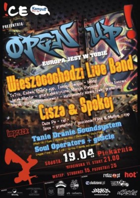 OPEN UP! aka Europa jest w tobie! - prawdziwa muzyka w Piekarni