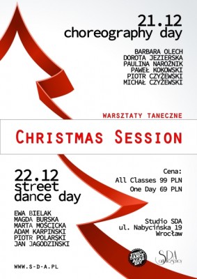 Warsztaty Taneczne Christmas Session - 12 zajęć - 99zł (SDA)