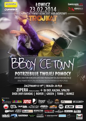 Gramy dla Cetowego! ŁOWICZ-23.02.2014-KLUB TRÓJKĄT - ZIPERA SPALTO KAZAN DIOX ROVER GREEN TOMB BONEZ