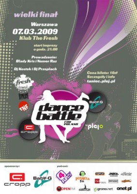 Cropp Baby-G Dance Battle for Poland 2009 - Wielki finał