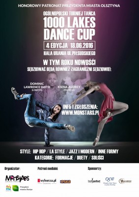 IV 1000 LAKES DANCE CUP 2016 Turniej o Puchar Krainy 1000 Jezior
