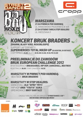 StreetDance 2 Bruk Road Tour w Warszawie
