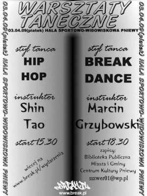 Shin Tao / Grzybek - warsztaty taneczne Hip Hop / Break Dance