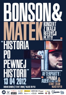 BONSON/MATEK - Koncert promujący reedycję albumu „Historia po pewnej historii”
