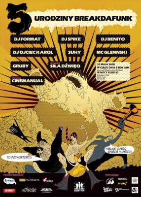 Piątki w Piątkach 5iąte Urodziny Break Da Funk - dj Spike, dj Benito, Ojciec Karol na 4 adapterach i przyjaciele: