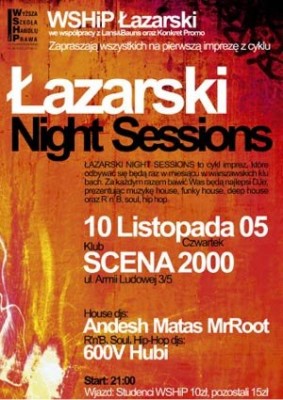 NIGHT SESSIONS ŁAZARSKI