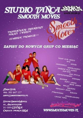 STUDIO TAŃCA SMOOTH MOVES-ZAPRASZAMY NA ZAJECIA