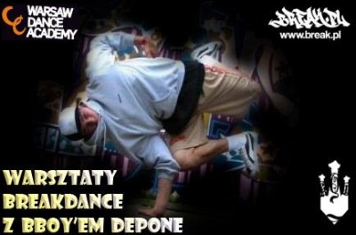 Warsztaty breakdance z bboyem DepOne!
