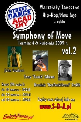 Symphony of Move vol. 2 - Warsztaty Taneczne Hip-Hop/New Age/LA Style