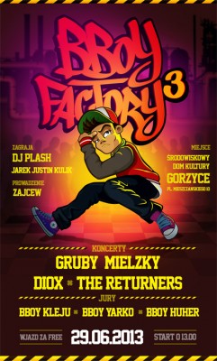 Ruszyły zapisy na BBOY FACTORY 3 - Gorzyce 29.06.2013!!!