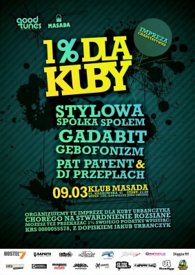 1% dla Kuby - koncert charytatywny (Stylowa Spółka Społem, Gadabit, Gębofonizm, Pat Patent, Przeplach) 