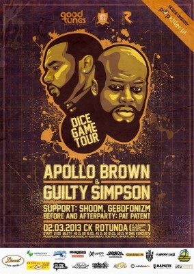 Apollo Brown & Guilty Simpson już w sobotę!