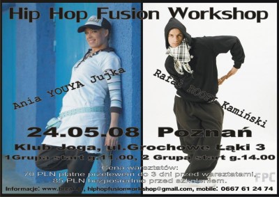 Dodatkowa grupa na HIP HOP FUSION WORKSHOP!