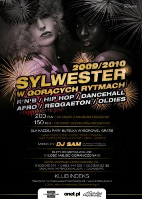 GORĄCY SYLWESTER 2009 W KLUBIE INDEKS!