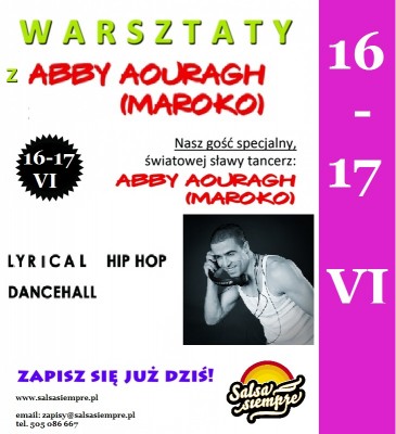 Poznań: Warsztaty z Abby Aouragh 16-17 VI w Salsa Siempre