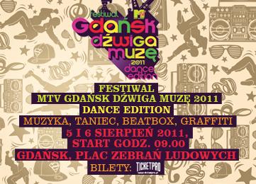 Wielkie odliczanie do Festiwalu MTV Gdańsk Dźwiga Muzę 2011 – Dance Edition rozpoczęte
