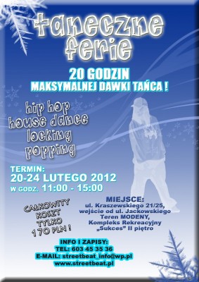 TANECZNE FERIE HIP HOP zaprasza STREET BEAT