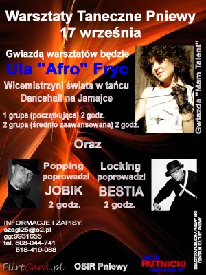 Warsztaty taneczne z Ulą Afro Fryc