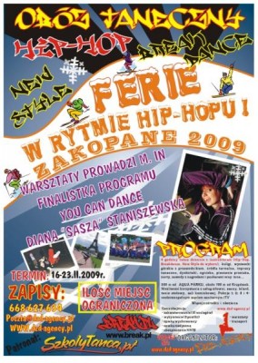 FERIE W RYTMIE HIP-HOPU !! ZAKOPANE 2009 r.