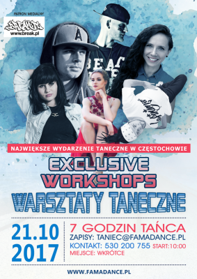 Warsztaty taneczne Exclusive Workshops IV  Częstochowa 21.10.2017