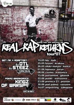 REAL RAP RETURNS (DJE STEEZ I DTL, KINGZ OF WARSAW)