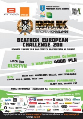 Beatbox European Challenge w ramach Bruk Festivalu 2011