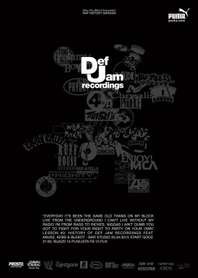 Rap History Warsaw presents Def Jam Recordings ft. Kebs, Blekot & Anusz | lista FB