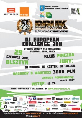 Dj European Challenge w ramach Bruk Festivalu 2011