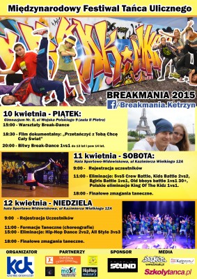 BREAKMANIA 2015 - Hip Hop Dance - 8 lat w grze