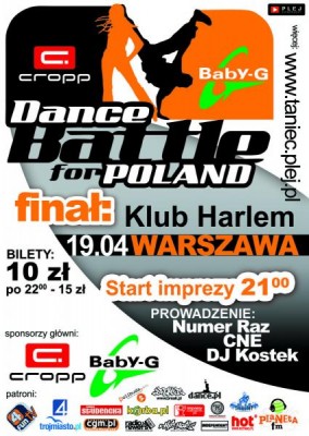 Wielki Finał Cropp Baby-G Dance Battle for Poland!