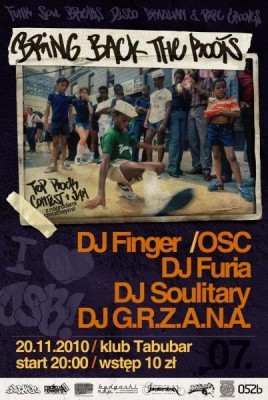 TOP ROCK CONTEST & JAM na Bring Back The Roots II w bydgoskim Tabubarze