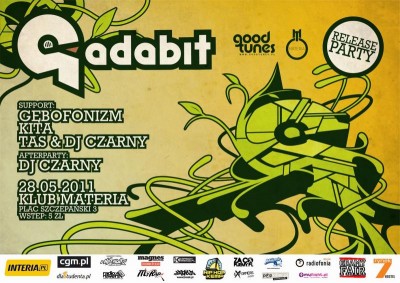 Gadabit + KONCERT PREMIEROWY! (+ DJ Czarny/Tas, Kita, Gębofonizm!)