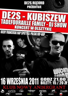 Koncert Kubiszew & de2s + Guests w Olsztynie