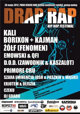 Donatan zapowiada koncert Borixona na DRAP RAP 26.05.2012 w Redzie