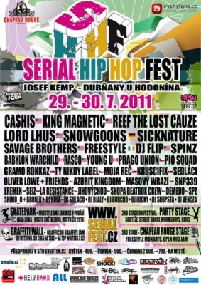 SERIAL HIP HOP FEST 2011 - bilety za 600kč, nowy line up i przedewszytkim nowy hip hopowy festiwal v ČR!