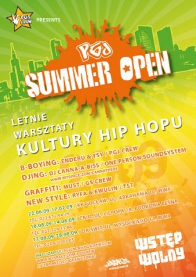 PGJ Summer Open - Warsztaty hip hop / new style za free
