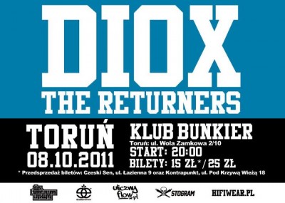 DIOX/THE RETURNERS - koncert promocyjny Logiki gry