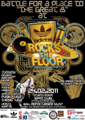 BATTLE FOR A PLACE TO THE GREAT 8 AT ADIDAS ORIGINALS ROCKS THE FLOOR