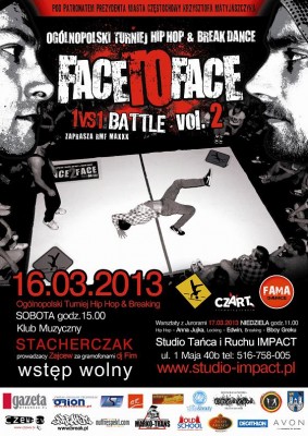 FACE TO FACE 2 - Ogólnopolski Turniej Hip Hop & Breakdance 