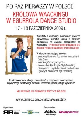 KRÓLOWA WAACKINGU W EGURROLA DANCE STUDIO! 2-4 października