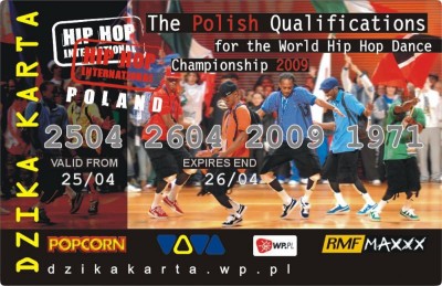 Z Dziką Kartą wejdź do finału i wygraj Polskie Kwalifikacje do Mistrzostw Świata w tańcu Hip Hop 2009
