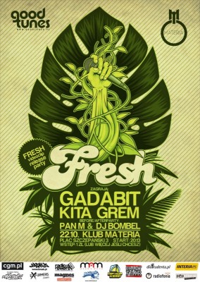 Gadabit - Fresh - video release party + Kita, Grem, Pan M i DJ Bombel!