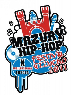 LOGO X jubileuszowej edycji Mazury Hip-Hop Festiwalu